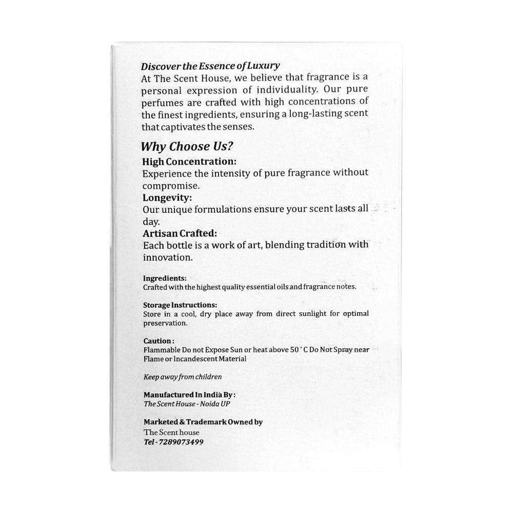 The Scent House Wanted Don Perfume, Bold & Spicy Fragrance for Men, 100ml, 50ml, 30ml